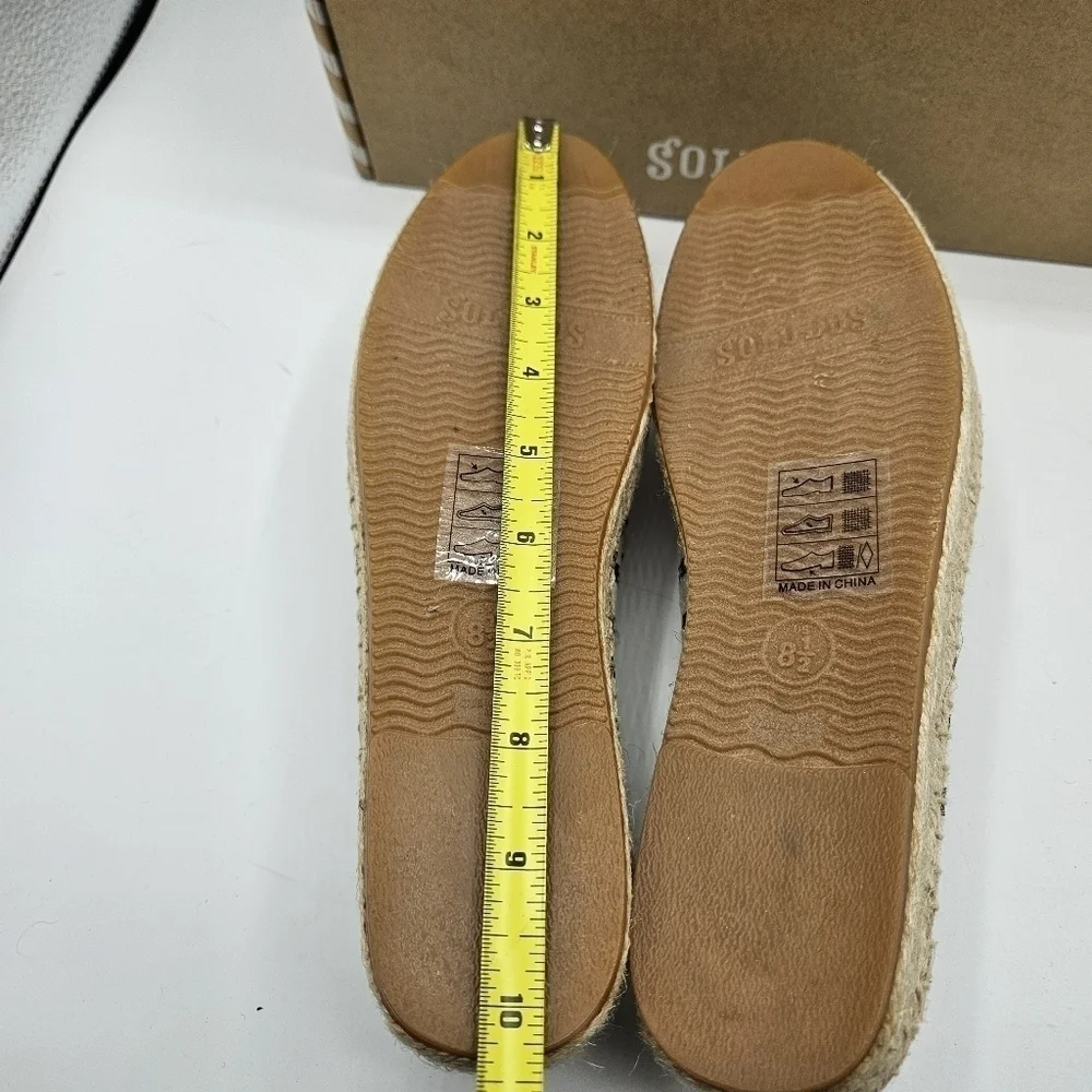 NWT Soludos Classic stripe smoking slipper size 8 1/2